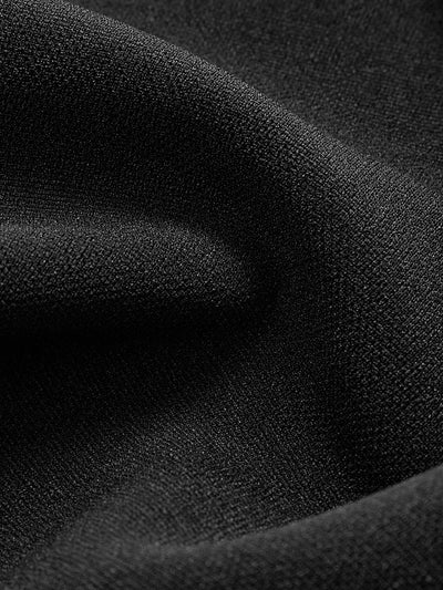 Kare Yaka Boncuk Süslemeli Plise Elbise